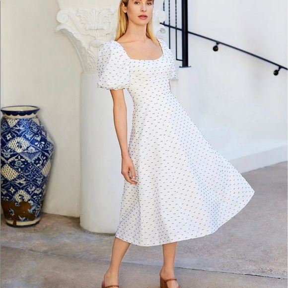 NWT Gloria Family Matching Puff Sleeve Swiss Dot - Picture 6 of 7